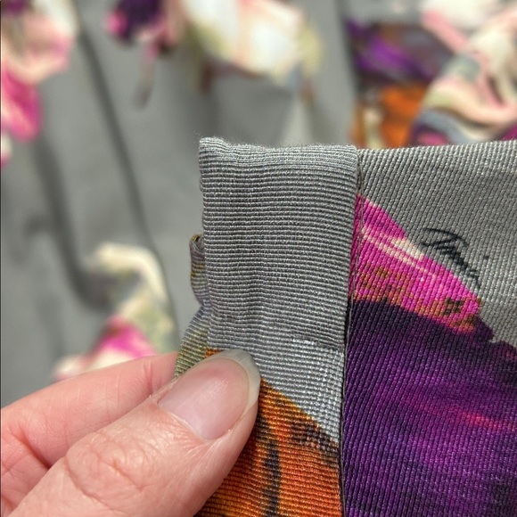 Trina Turk Full Midi Skirt Moody Floral Size 4 Fall Autumn Cocktail Party - Picture 13 of 14